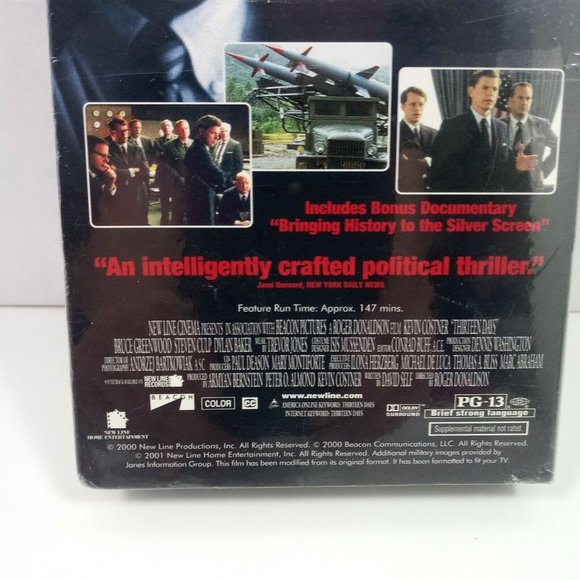 Thirteen Days Movie VHS Brand NEW Sealed Costner - Picture 8 of 11